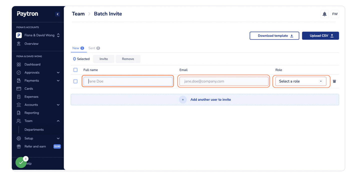 How do I add multiple users to Paytron?