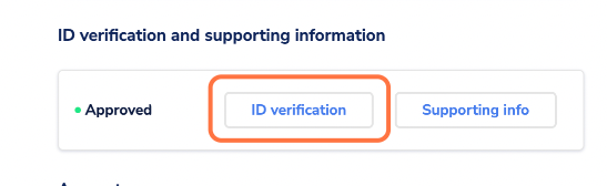 Click on ID verification